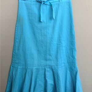 Ann Taylor Vibrant Blue A-Line Skirt